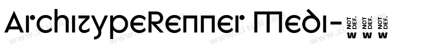 ArchitypeRenner Medi字体转换